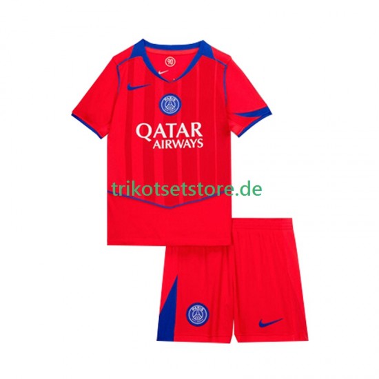 Paris Saint-Germain 2025-2026 Kinder Trikotset Ausweich Kurzarm