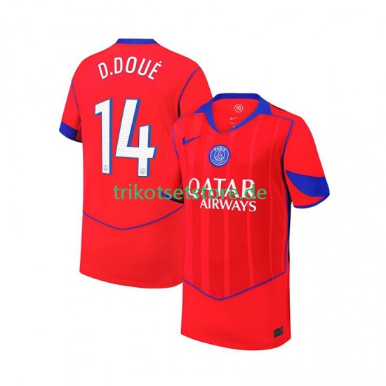 Paris Saint-Germain Desire Doue 14 2025-2026 Herren Trikot Ausweich Kurzarm
