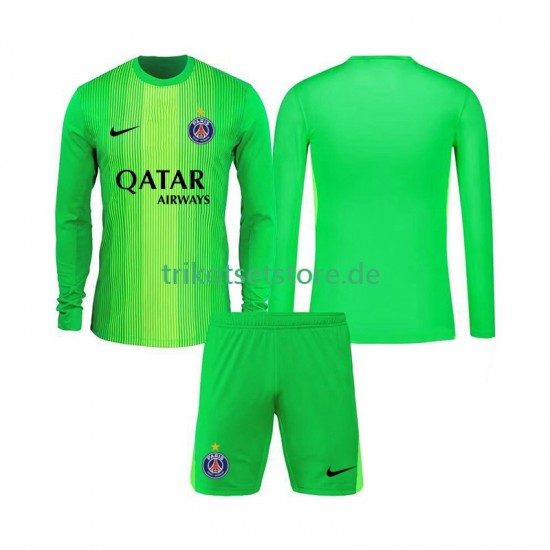 Paris Saint-Germain Torwart 2025-2026 Kinder Trikotset Auswärts Langarm