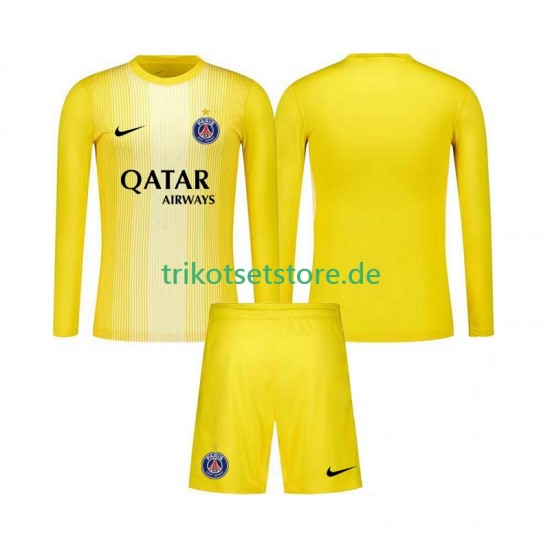 Paris Saint-Germain Torwart 2025-2026 Kinder Trikotset Ausweich Langarm