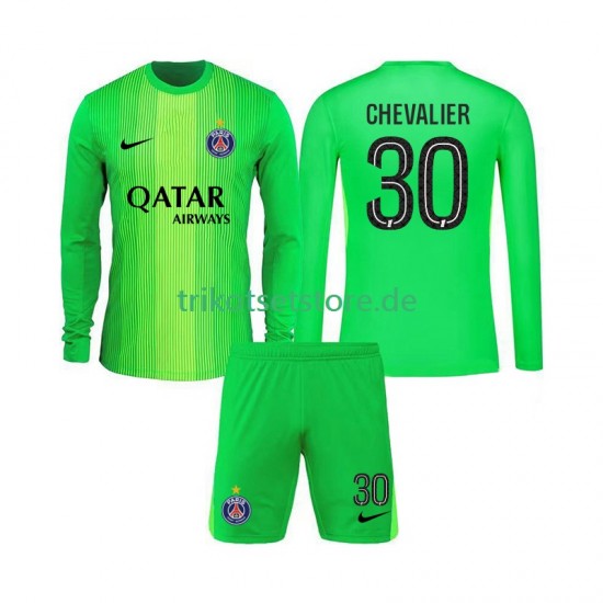 Paris Saint-Germain Torwart Lucas Chevalier 30 2025-2026 Kinder Trikotset Auswärts Langarm