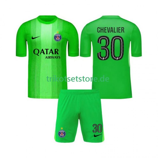 Paris Saint-Germain Torwart Lucas Chevalier 30 2025-2026 Kinder Trikotset Auswärts Kurzarm