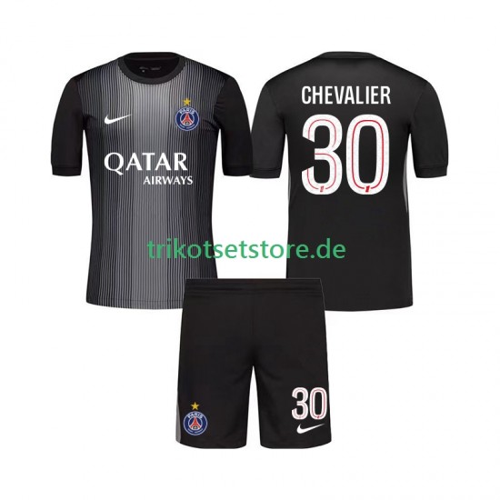 Paris Saint-Germain Torwart Lucas Chevalier 30 2025-2026 Kinder Trikotset Heim Kurzarm