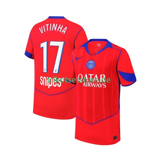 Paris Saint-Germain Khvicha Kvaratskhelia 7 2025-2026 Kinder Trikotset Ausweich Kurzarm