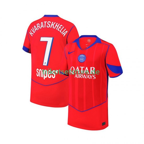 Paris Saint-Germain Khvicha Kvaratskhelia 7 2025-2026 Herren Trikot Ausweich Kurzarm