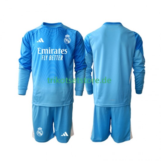 Real Madrid Torwart 2025-2026 Kinder Trikotset Heim Langarm