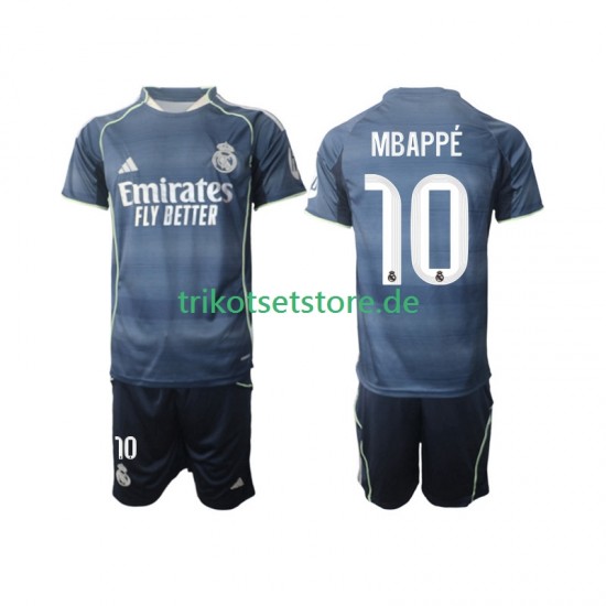 Real Madrid Mbappé Kylian 10 2025-2026 Kinder Trikotset Auswärts Kurzarm