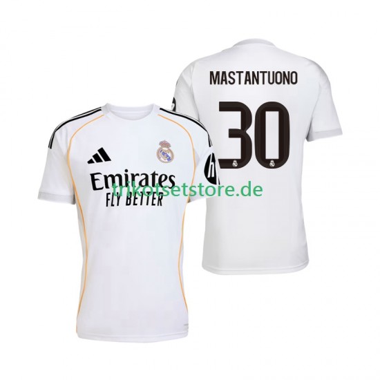Real Madrid Mastantuono 30 2025-2026 Herren Trikot Heim Kurzarm