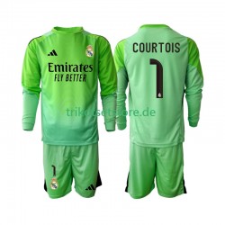 Real Madrid Thibaut Courtois 1 2025-2026 Kinder Trikotset Auswärts Langarm