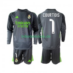 Real Madrid Thibaut Courtois 1 2025-2026 Kinder Trikotset Ausweich Langarm