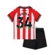 Sunderland Granit Xhaka 34 2025-2026 Kinder Trikotset Heim Kurzarm