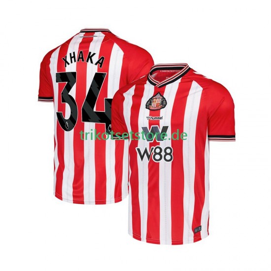 Sunderland Granit Xhaka 34 2025-2026 Herren Trikot Heim Kurzarm