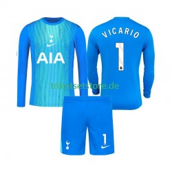 Tottenham Hotspur Torwart Guglielmo Vicario 1 2025-2026 Kinder Trikotset Auswärts Langarm