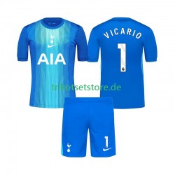 Tottenham Hotspur Torwart Guglielmo Vicario 1 2025-2026 Kinder Trikotset Auswärts Kurzarm