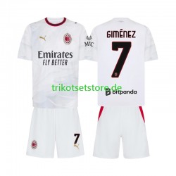 AC Mailand Gimenez 7 2026-2027 Kinder Trikotset Auswärts Kurzarm
