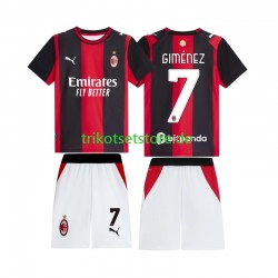 AC Mailand Gimenez 7 2026-2027 Kinder Trikotset Heim Kurzarm