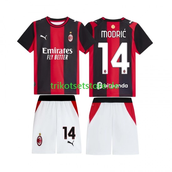 AC Mailand Modrić Luka 14 2026-2027 Kinder Trikotset Heim Kurzarm