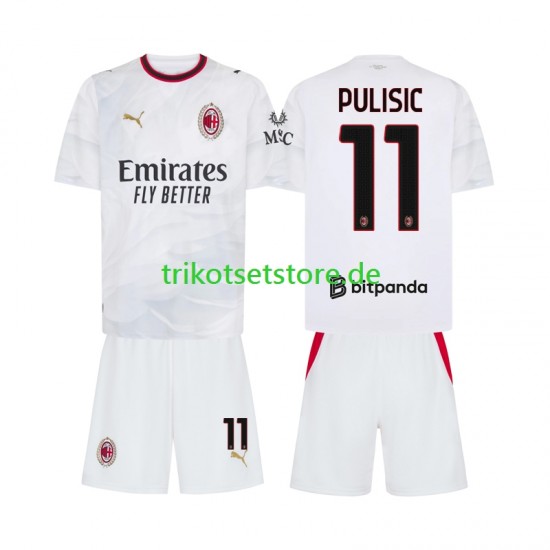 AC Mailand Pulisic 11 2026-2027 Kinder Trikotset Auswärts Kurzarm