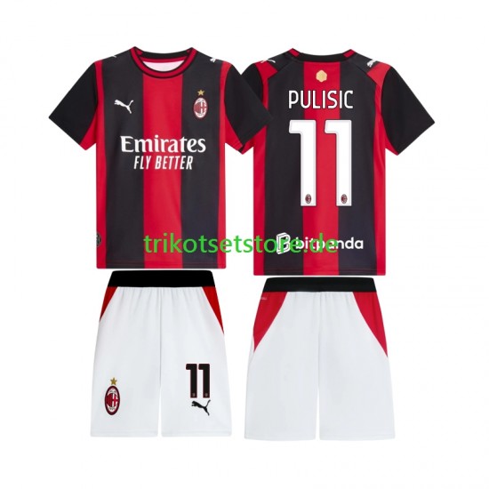 AC Mailand Pulisic 11 2026-2027 Kinder Trikotset Heim Kurzarm