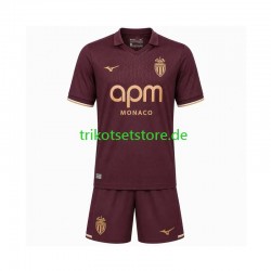 AS Monaco 2026-2027 Kinder Trikotset Auswärts Kurzarm