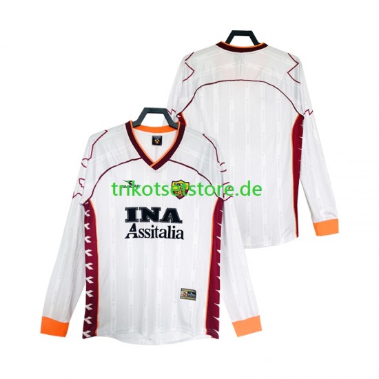 AS Rom Retro 1999 2000 Herren Trikot Auswärts Langarm