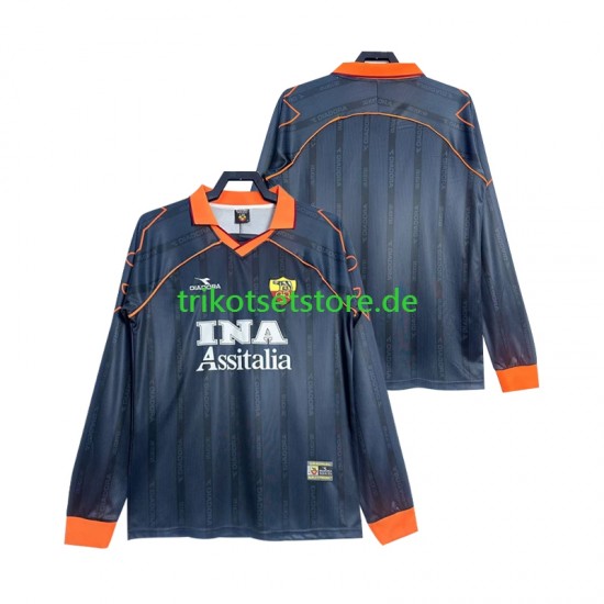 AS Rom Retro 1999 2000 Herren Trikot Ausweich Langarm