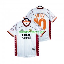 AS Rom Totti 10 Retro 1999 2000 Herren Trikot Auswärts Kurzarm