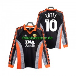 AS Rom Totti 10 Retro 1998 1999 Herren Trikot Ausweich Langarm