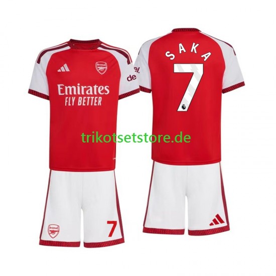 Arsenal Bukayo Saka 7 2026-2027 Kinder Trikotset Heim Kurzarm