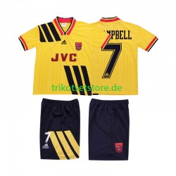Arsenal CAMPBELL 7 Retro 1993 1994 Kinder Trikotset Auswärts Kurzarm