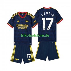 Arsenal Christos Tzolis 17 2026-2027 Kinder Trikotset Auswärts Kurzarm