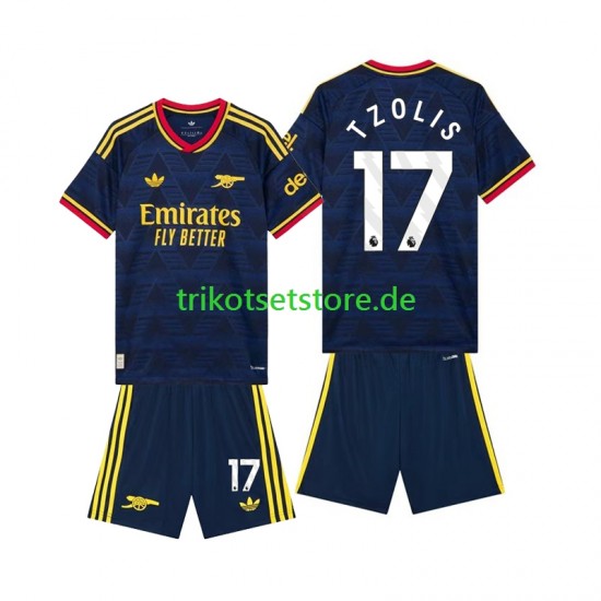 Arsenal Christos Tzolis 17 2026-2027 Kinder Trikotset Auswärts Kurzarm