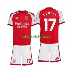 Arsenal Christos Tzolis 17 2026-2027 Kinder Trikotset Heim Kurzarm