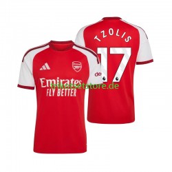 Arsenal Christos Tzolis 17 2026-2027 Herren Trikot Heim Kurzarm
