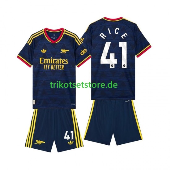 Arsenal Declan Rice 41 2026-2027 Kinder Trikotset Auswärts Kurzarm