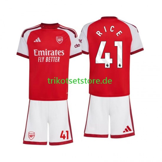 Arsenal Declan Rice 41 2026-2027 Kinder Trikotset Heim Kurzarm