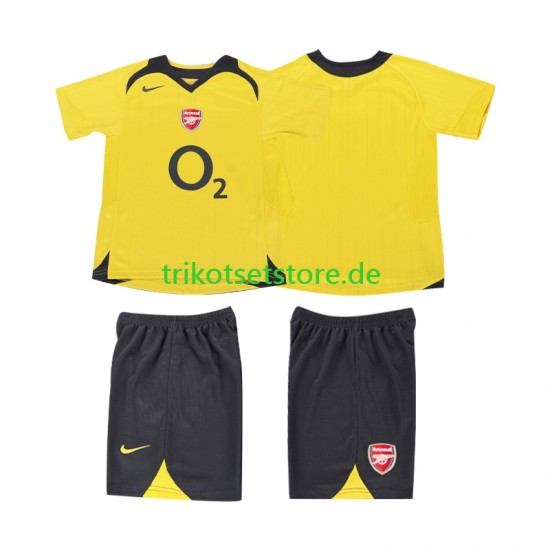 Arsenal Retro 2005 2006 Kinder Trikotset Auswärts Kurzarm