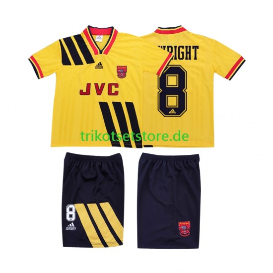Arsenal WRIGHT 8 Retro 1993 1994 Kinder Trikotset Auswärts Kurzarm