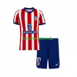 Atlético Madrid Obed Vargas 21 2026-2027 Kinder Trikotset Heim Kurzarm