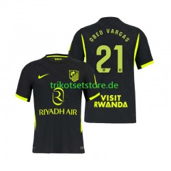 Atlético Madrid Obed Vargas 21 2026-2027 Herren Trikot Auswärts Kurzarm