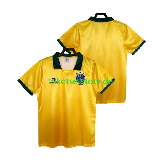 Brasilien Retro 1988 Herren Trikot Heim Kurzarm