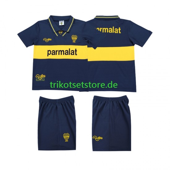 Boca Juniors Retro 1993 1995 Kinder Trikotset Heim Kurzarm