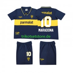 Boca Juniors MARADONA 10 Retro 1993 1995 Kinder Trikotset Heim Kurzarm