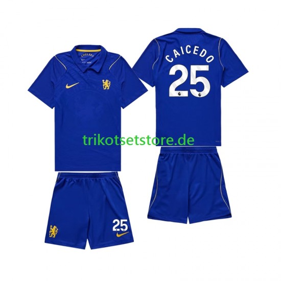 Chelsea Moises Caicedo 25 2026-2027 Kinder Trikotset Heim Kurzarm