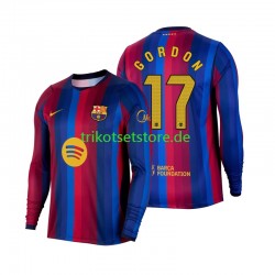FC Barcelona Anthony Gordon 17 2026-2027 Herren Trikot Heim Langarm