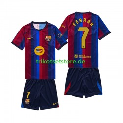 FC Barcelona Ferran Torres 7 2026-2027 Kinder Trikotset Heim Kurzarm