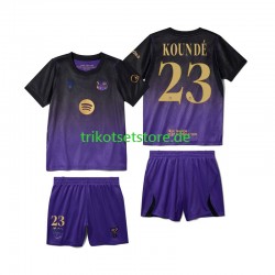 FC Barcelona Jules Kounde 23 2026-2027 Kinder Trikotset Auswärts Kurzarm