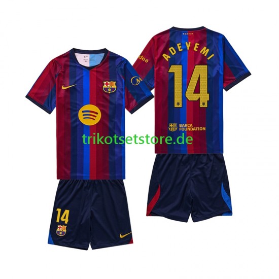 FC Barcelona Karim Adeyemi 14 2026-2027 Kinder Trikotset Heim Kurzarm