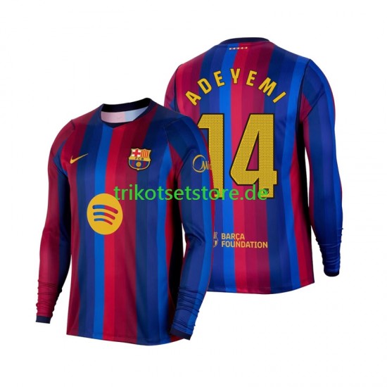 FC Barcelona Karim Adeyemi 14 2026-2027 Herren Trikot Heim Langarm