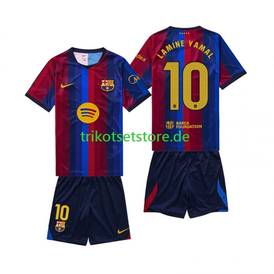 FC Barcelona Lamine Yamal 10 2026-2027 Kinder Trikotset Heim Kurzarm